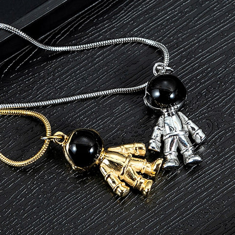 Astronaut Pendant Necklace Outer Space Jewelry