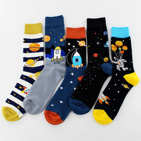 Outer Space Novelty Cotton Socks
