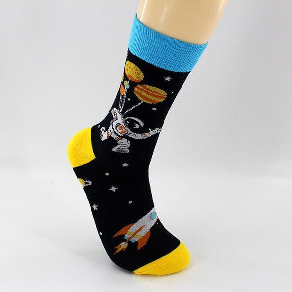 Outer Space Novelty Cotton Socks