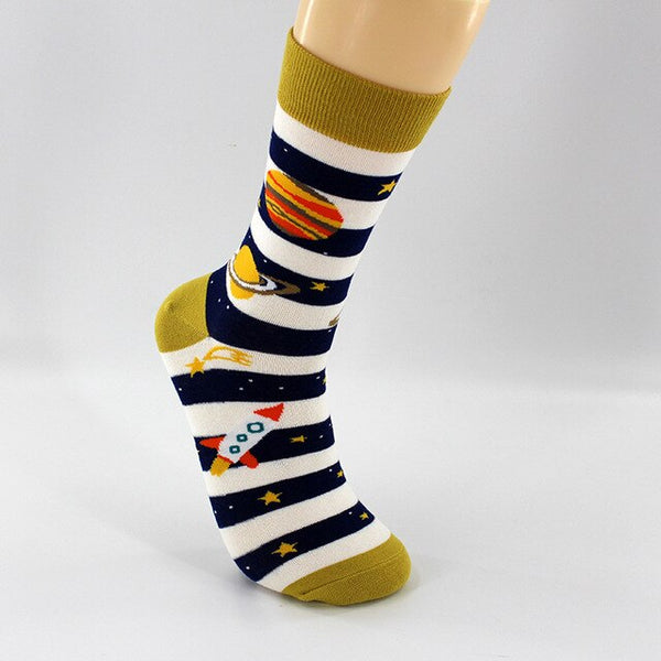 Outer Space Novelty Cotton Socks