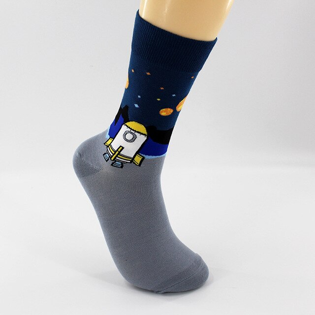 Outer Space Novelty Cotton Socks