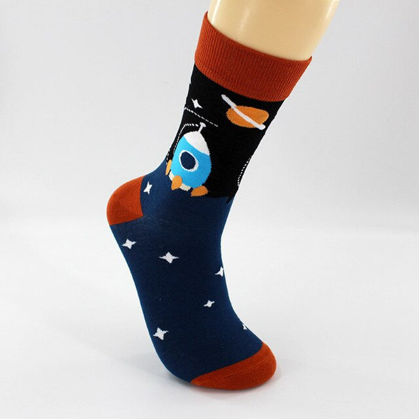 Outer Space Novelty Cotton Socks
