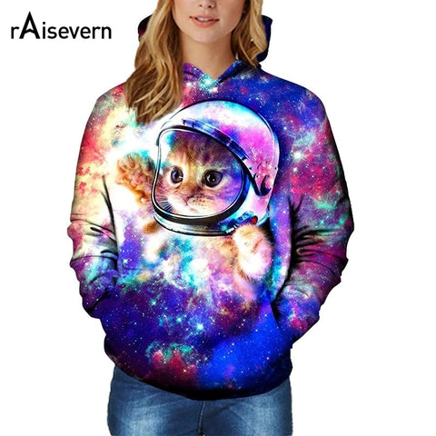 Astronaut Kitten Hoodie